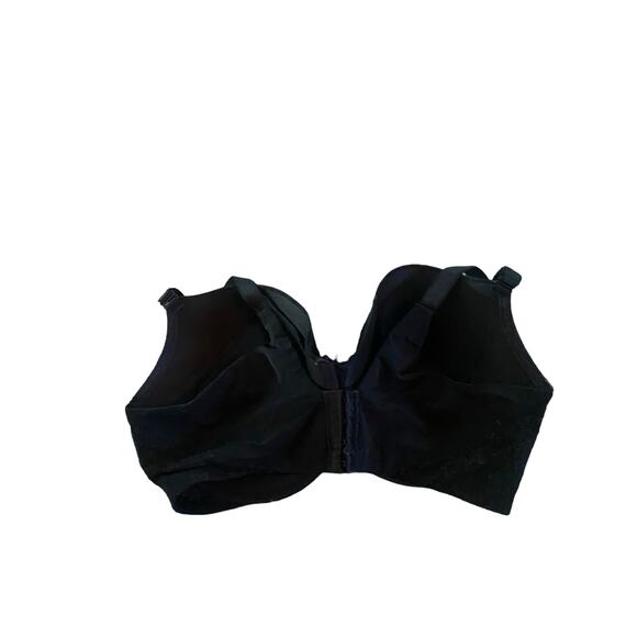 Torrid Curve Women's Black Lace Trim Lined Underwire Sexy T-Shirt Bra Size 40DDD - Picture 2 of 3